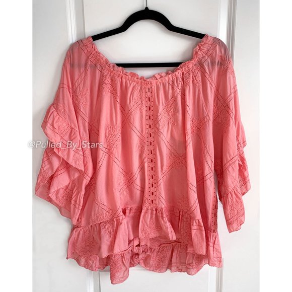 ODD MOLLY Clever Heart Flouncy Blouse in Soft Raspberry Pink - Size M - NWT! - Picture 5 of 16